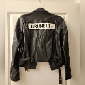 Brunette the Label Vegan Leather "Brunette" Jacket